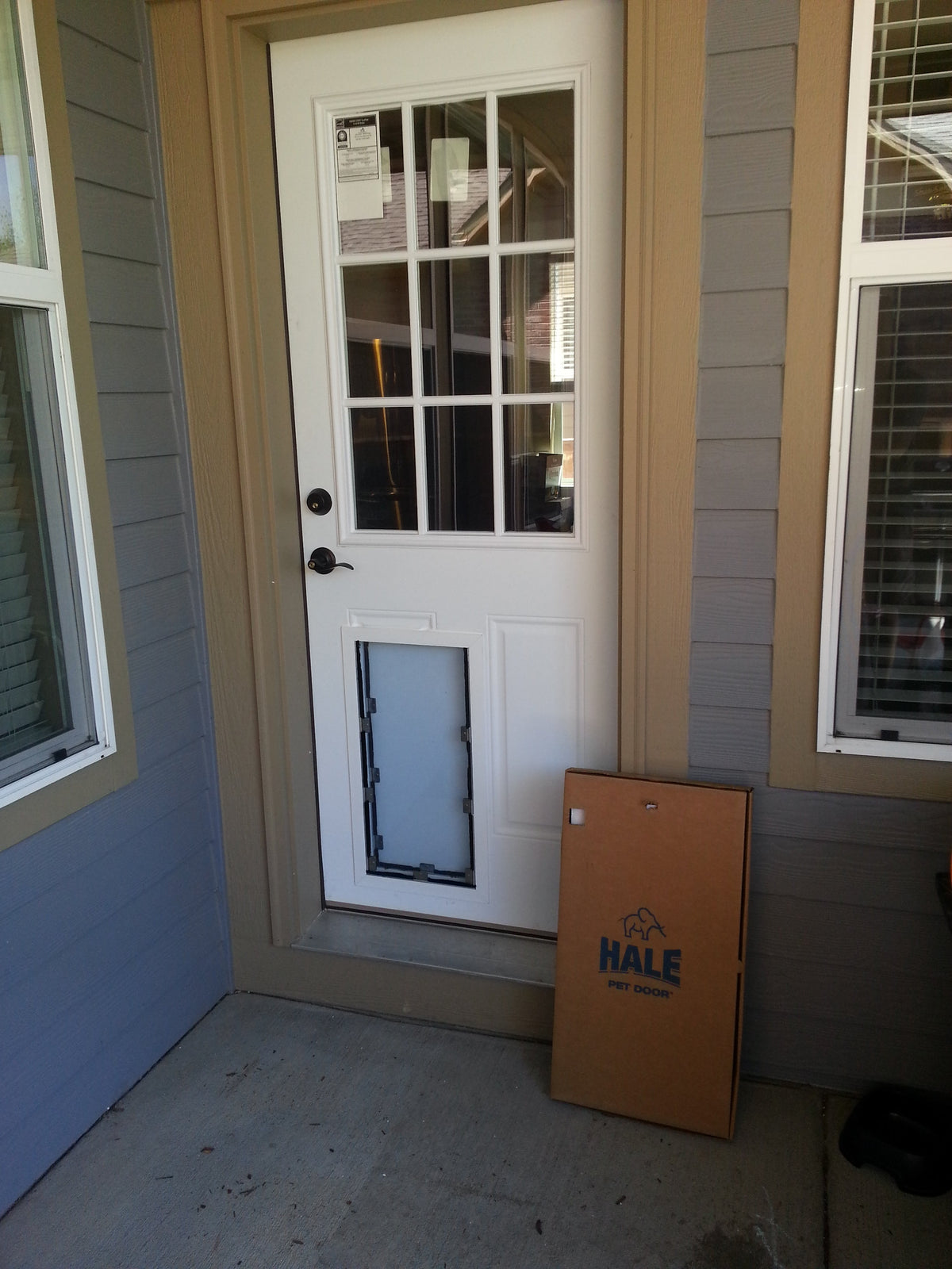 Entry door pet door package – insulated core, energy efficient, DIY-friendly installation | Dog Door Guy